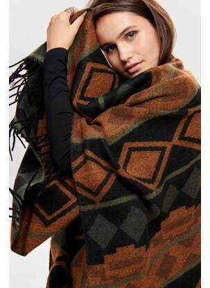 Poncho noir ONLY femme
