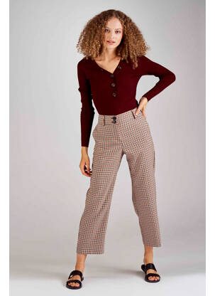Pantalon droit beige ONLY femme