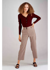 Pantalon droit beige ONLY pour femme seconde vue