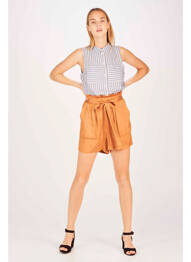 Short marron ONLY femme