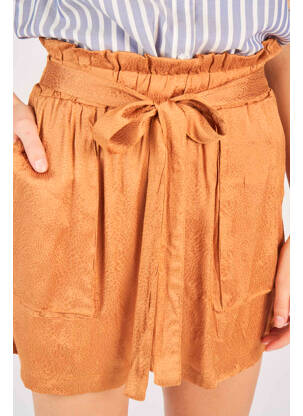 Short marron ONLY femme