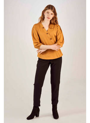 Top marron ONLY femme