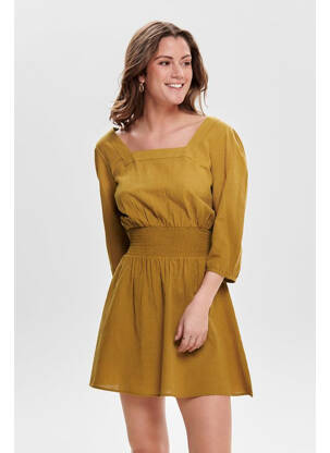 Robe courte marron ONLY pour femme