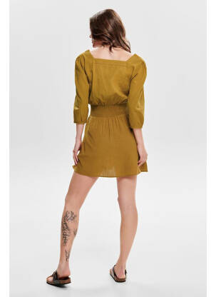 Robe courte marron ONLY femme
