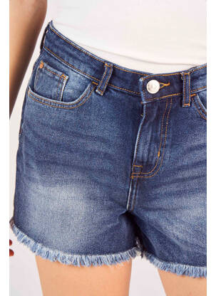 Short bleu ONLY femme