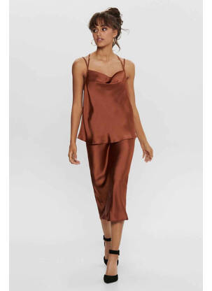Débardeur marron JACQUELINE DE YONG femme