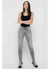 Jeans skinny gris ONLY pour femme seconde vue