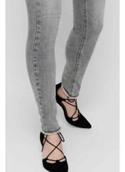 Jeans skinny gris ONLY pour femme seconde vue