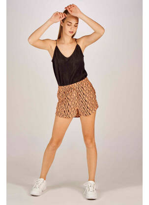 Short marron ONLY femme