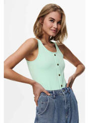 Débardeur vert ONLY pour femme seconde vue