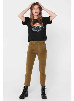 Pantalon droit marron ONLY femme