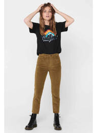 Pantalon droit marron ONLY femme