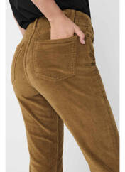 Pantalon droit marron ONLY pour femme seconde vue