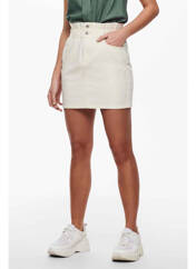 Jupe courte beige ONLY pour femme seconde vue