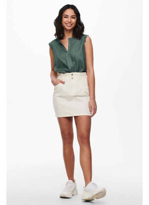 Jupe courte beige ONLY femme