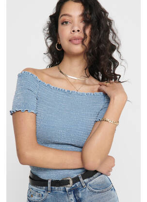 Top bleu ONLY femme