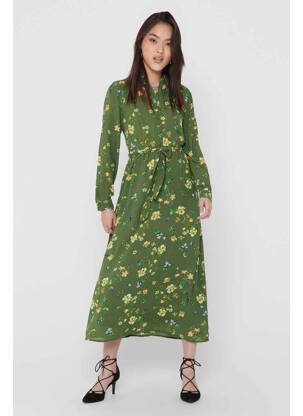 Robe longue vert ONLY femme