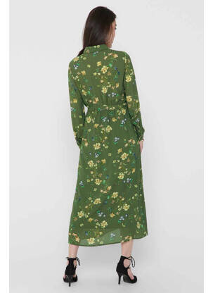 Robe longue vert ONLY femme