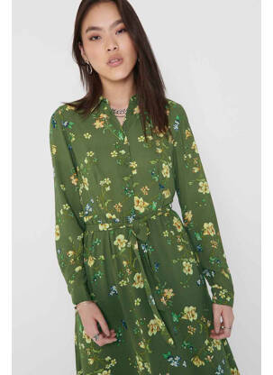 Robe longue vert ONLY femme