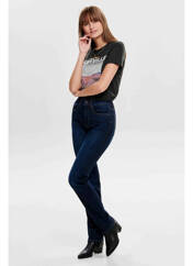 Jeans coupe droite bleu ONLY pour femme seconde vue