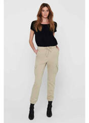 Pantalon cargo beige ONLY pour femme seconde vue