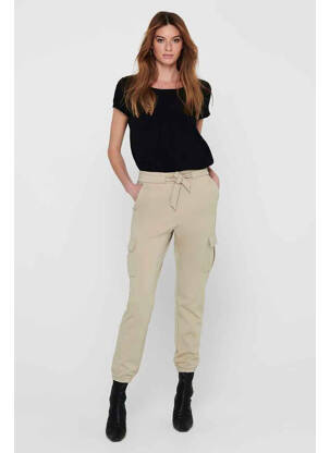 Pantalon cargo beige ONLY pour femme