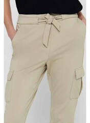 Pantalon cargo beige ONLY pour femme seconde vue