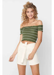 T-shirt vert JACQUELINE DE YONG pour femme seconde vue