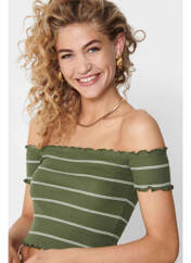 T-shirt vert JACQUELINE DE YONG pour femme seconde vue