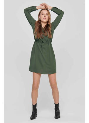 Robe courte vert ONLY femme