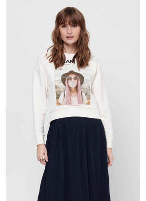 Sweat-shirt blanc ONLY femme