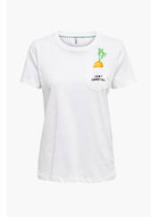 T-shirt blanc ONLY pour femme seconde vue