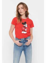 T-shirt rouge ONLY pour femme seconde vue