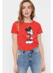 T-shirt rouge ONLY pour femme seconde vue
