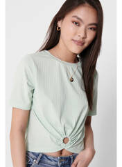 T-shirt vert ONLY pour femme seconde vue