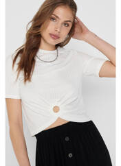 T-shirt beige ONLY pour femme seconde vue