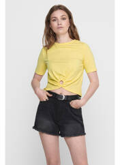 T-shirt jaune ONLY pour femme seconde vue
