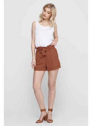 Short marron ONLY femme