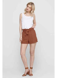 Short marron ONLY femme