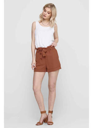 Short marron ONLY femme