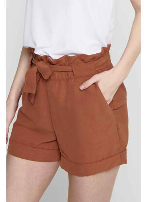Short marron ONLY femme