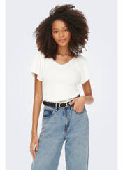 T-shirt beige ONLY pour femme seconde vue