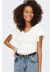 T-shirt beige ONLY pour femme seconde vue