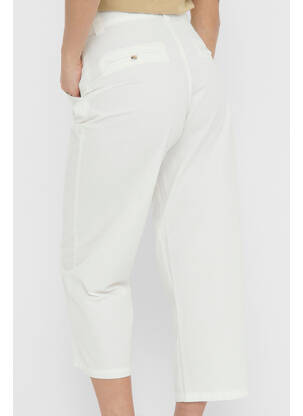 Pantacourt blanc JACQUELINE DE YONG femme