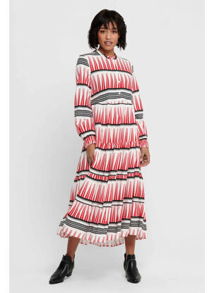 Robe longue blanc ONLY pour femme
