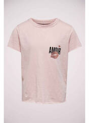 T-shirt rose ONLY pour fille seconde vue