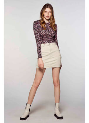 Jupe courte marron ONLY femme
