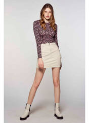 Jupe courte marron ONLY pour femme seconde vue