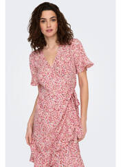 Robe mi-longue rose ONLY pour femme seconde vue