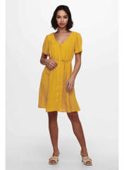 Robe courte jaune ONLY pour femme seconde vue